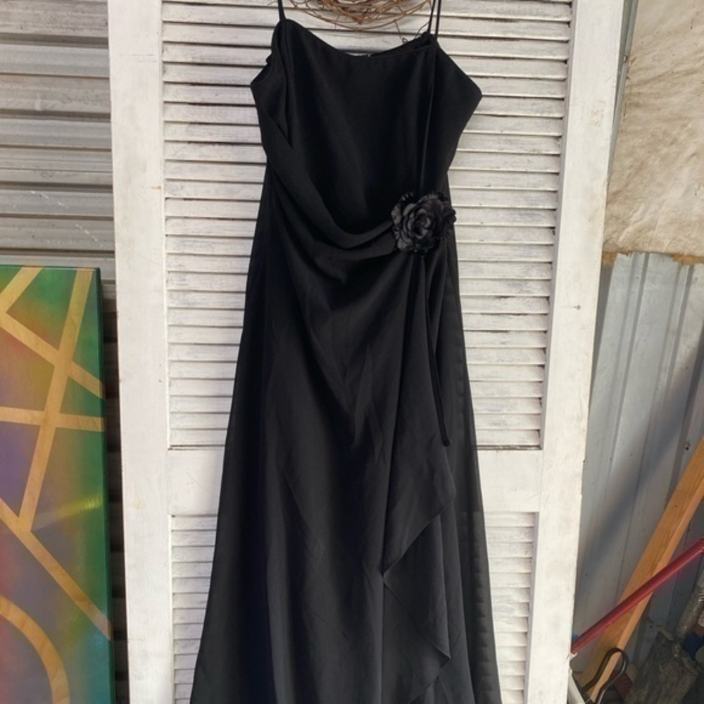 Aspeed Black Maxi Dress size XL Fully Lined